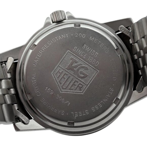 Tag Heuer Men's 40mm Professional 1500 Series Jumbo Black GMT Watch! 159.306/1! - Picture 9 of 10